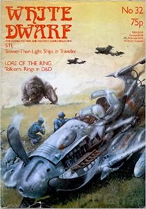 1982 D&D, RUNEQUEST, TRAVELLER, RPG'S ETC WHITE DWARF MAGAZINE #32 